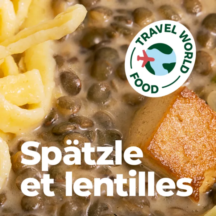 Lentilhas com Spätzle