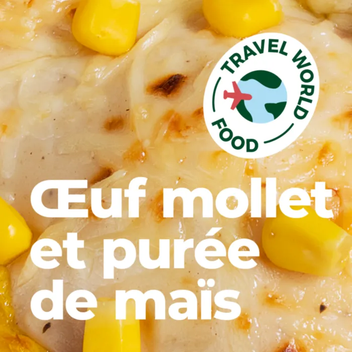 Gratiniertes Maispüree mit Ei und Käse