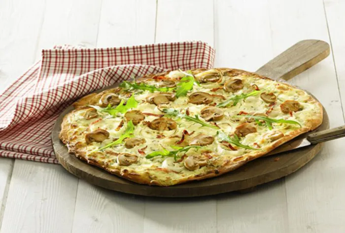 Champignon-Flammkuchen