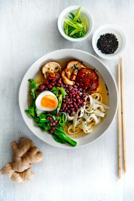 Adzuki udon noedelsoep