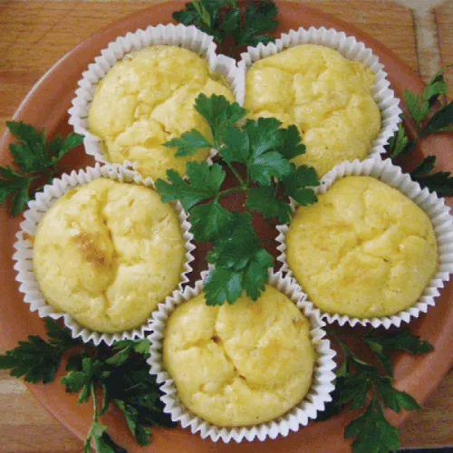 Кекси з кукурудзою та сиром