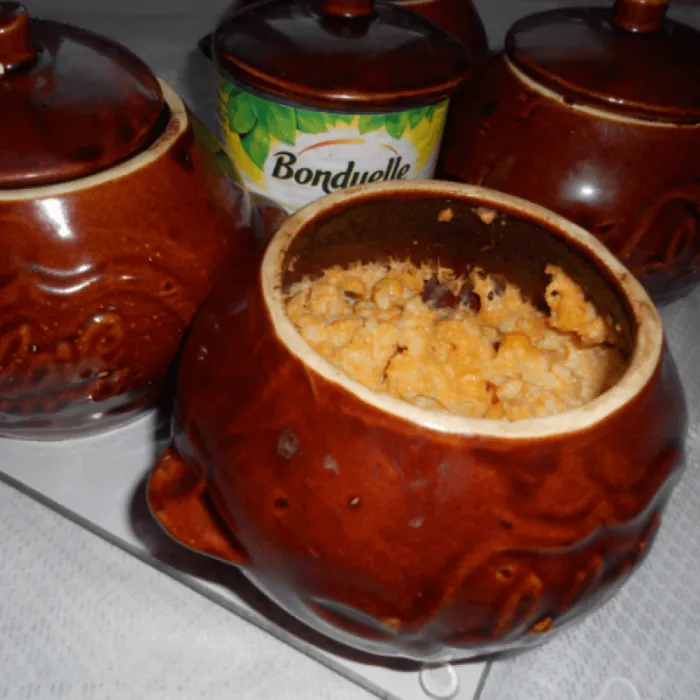 Каша гарбузова в горщиках із кукурудзою