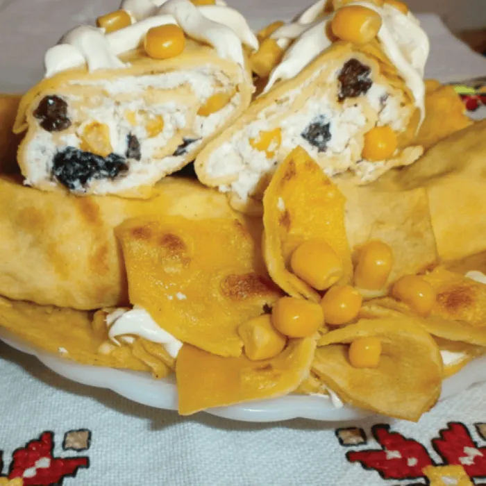 Налисники з родзинками і кукурудзою Бондюель