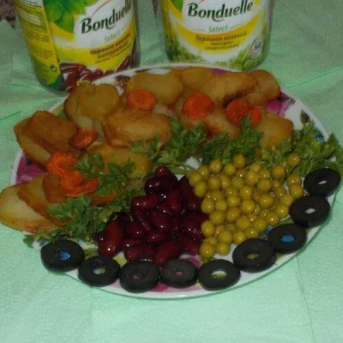 Картопля з овочами