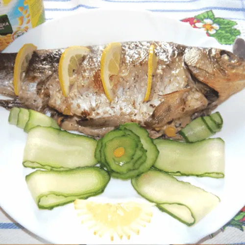 Короп, запечений з печерицями та кукурудзою Bonduelle