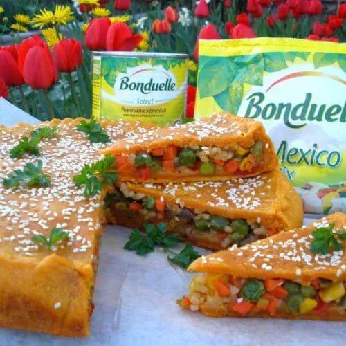 Пиріг з овочами "Мексиканський"