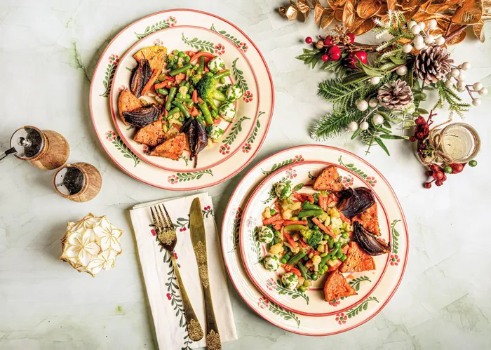 Печена тиква със Зеленчуков микс „4 сезона“