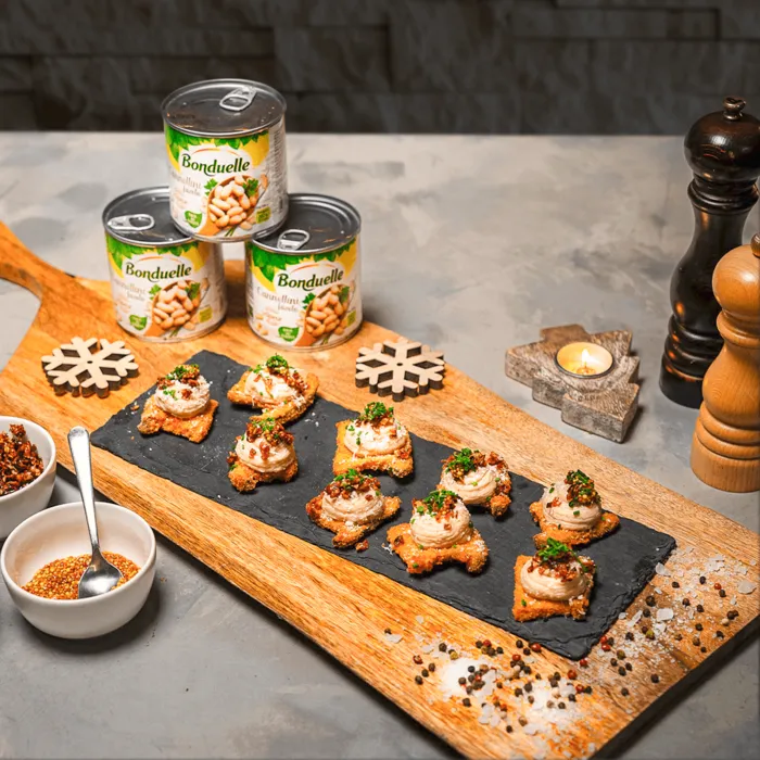 Pomazánka z bílých fazolí s hlívou královskou