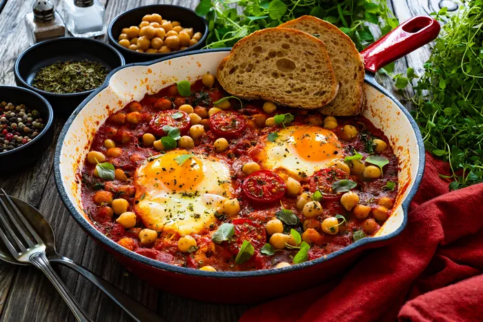 Chakchouka pois-chiches tomates aux épices du monde