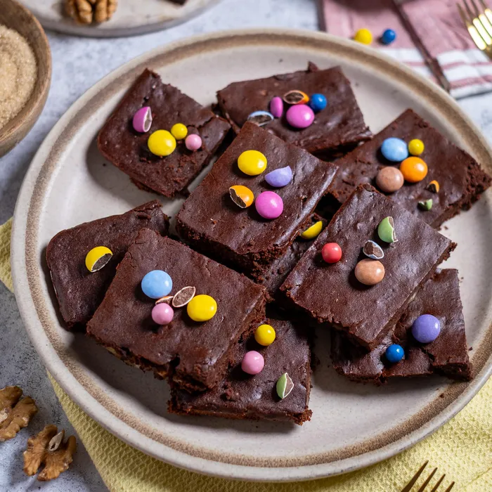 Vörösbabos brownie