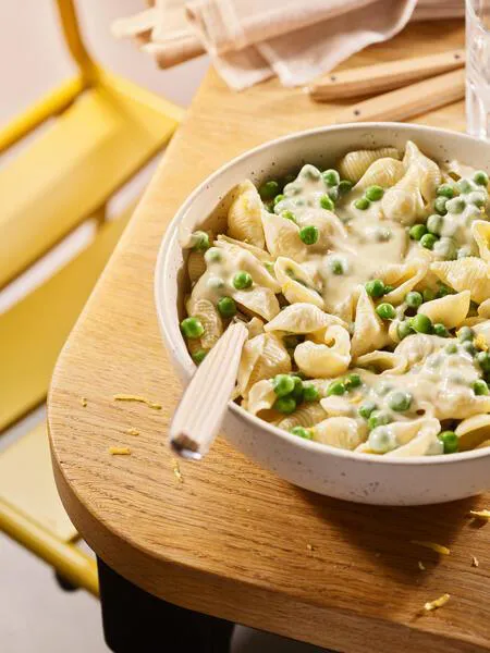 Pasta petit pois & crème de comté