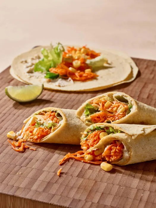 Kukoricás hummuszos wrap