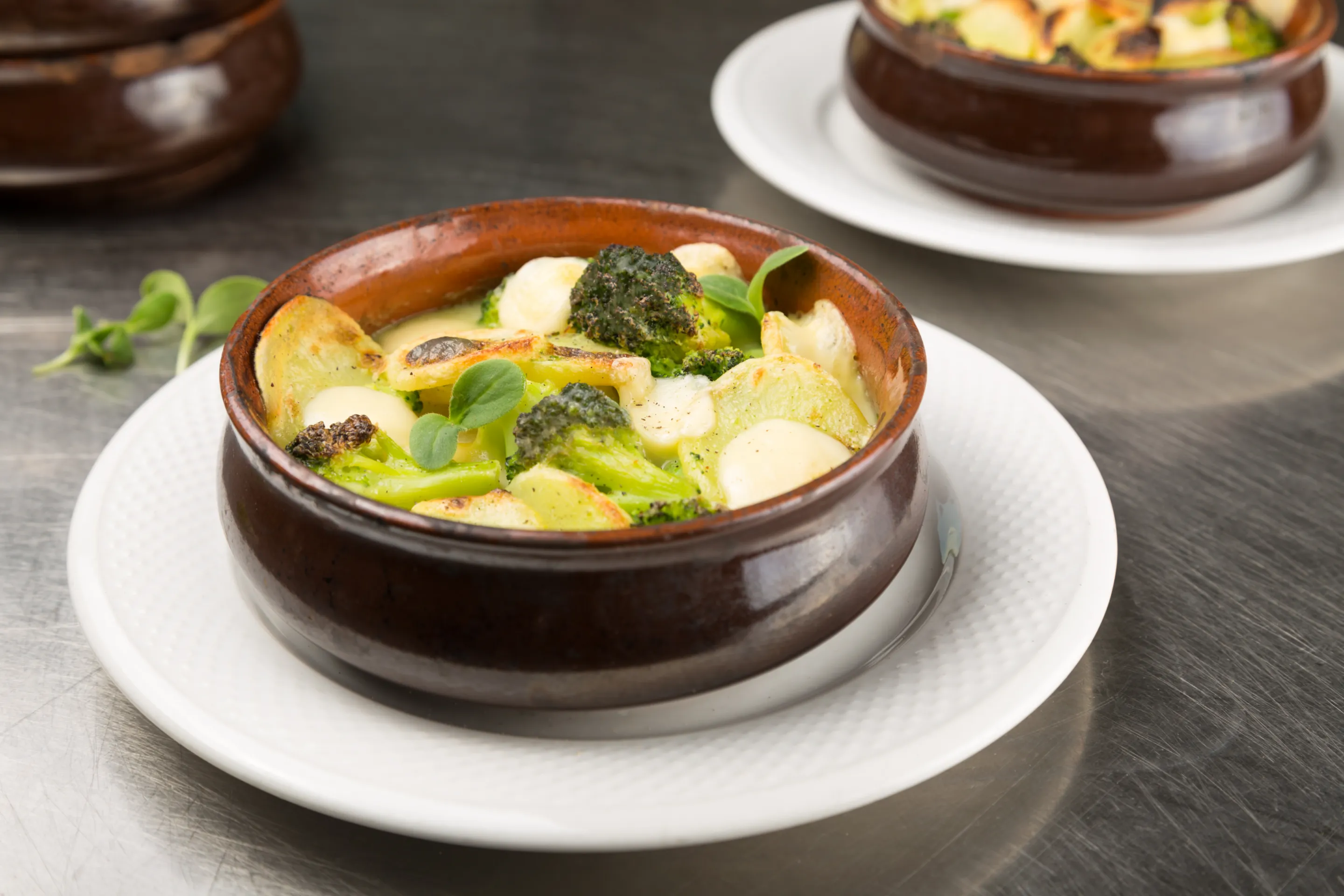 Cocotte gratinate di broccoli e patate