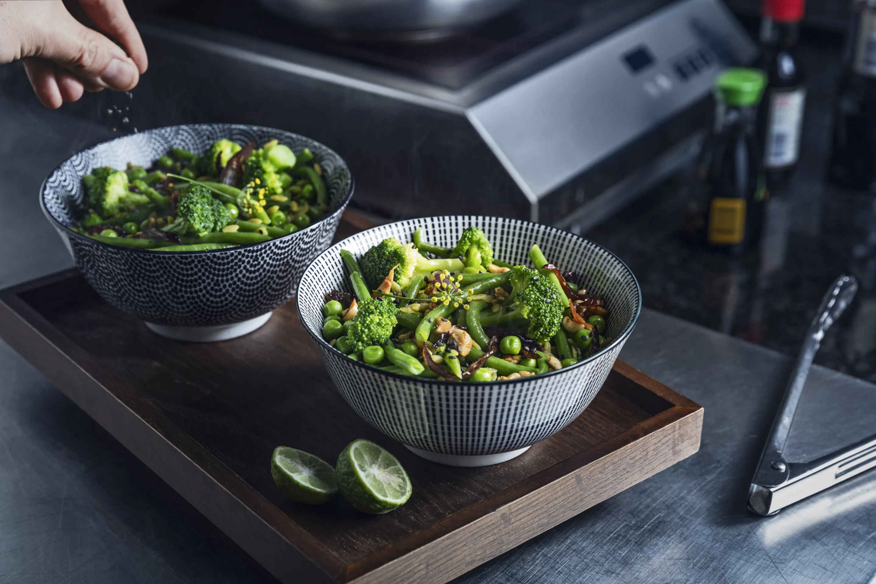 Saté de légumes vert