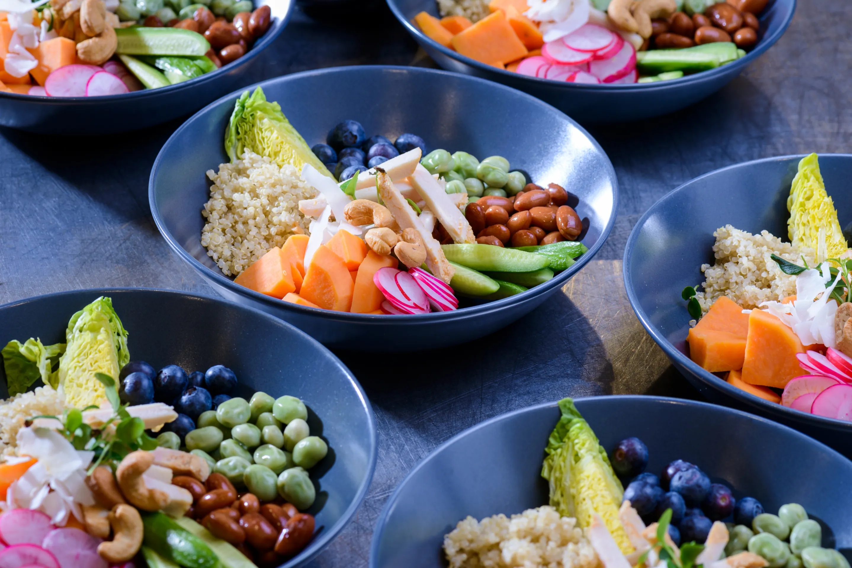 Buddha Bowl: Blueberry bean bowl