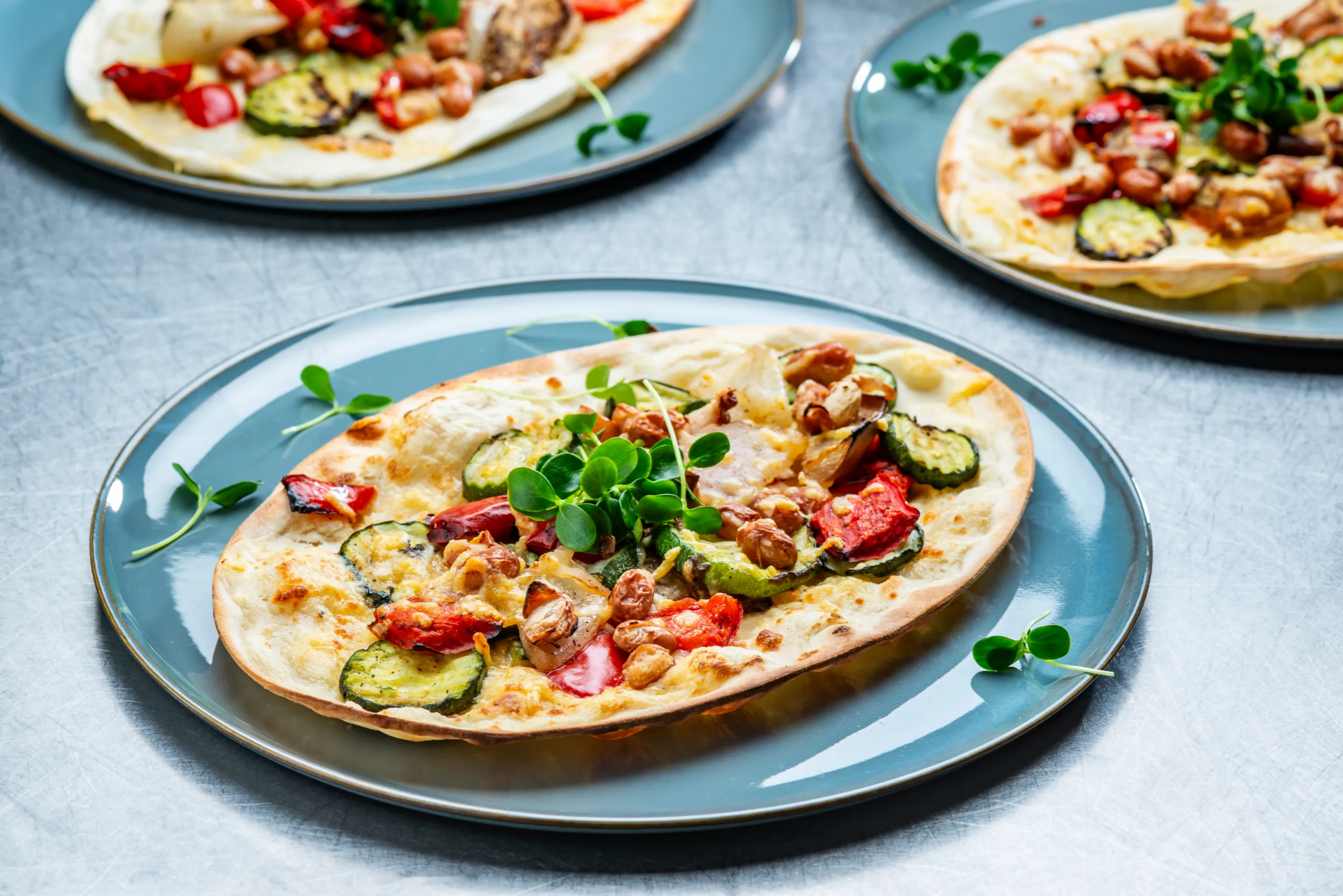 Guilty groenten: Grilled flammkuchen