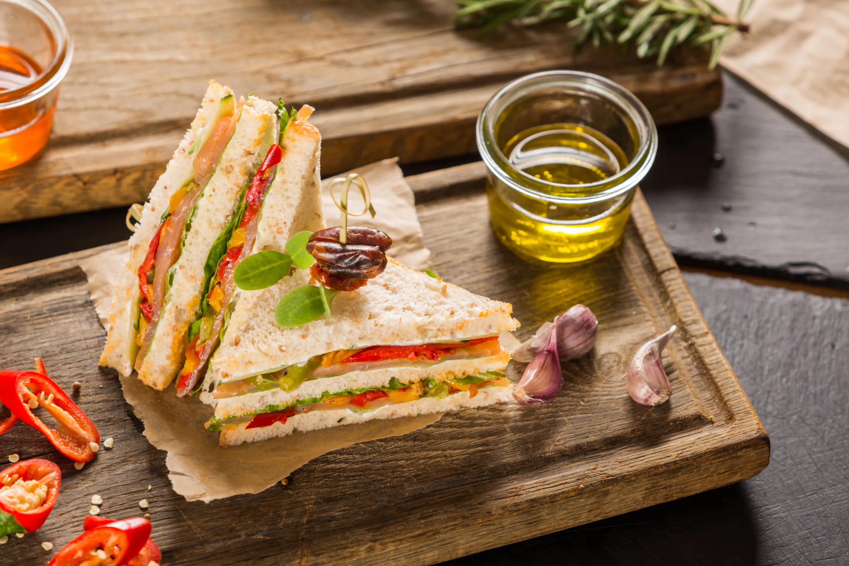 Tost z papryką podsmażaną