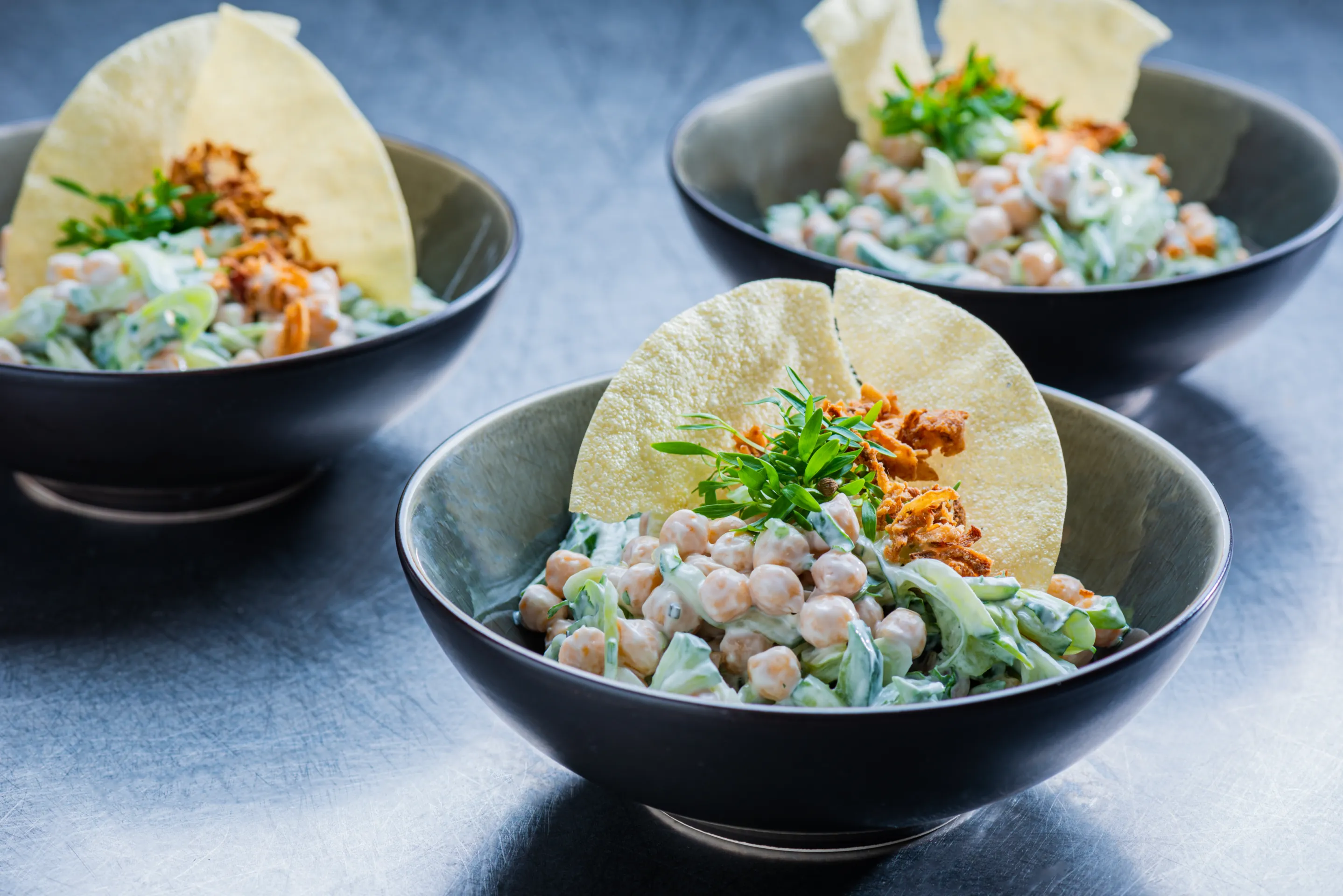 Kikkererwtensalade met raita