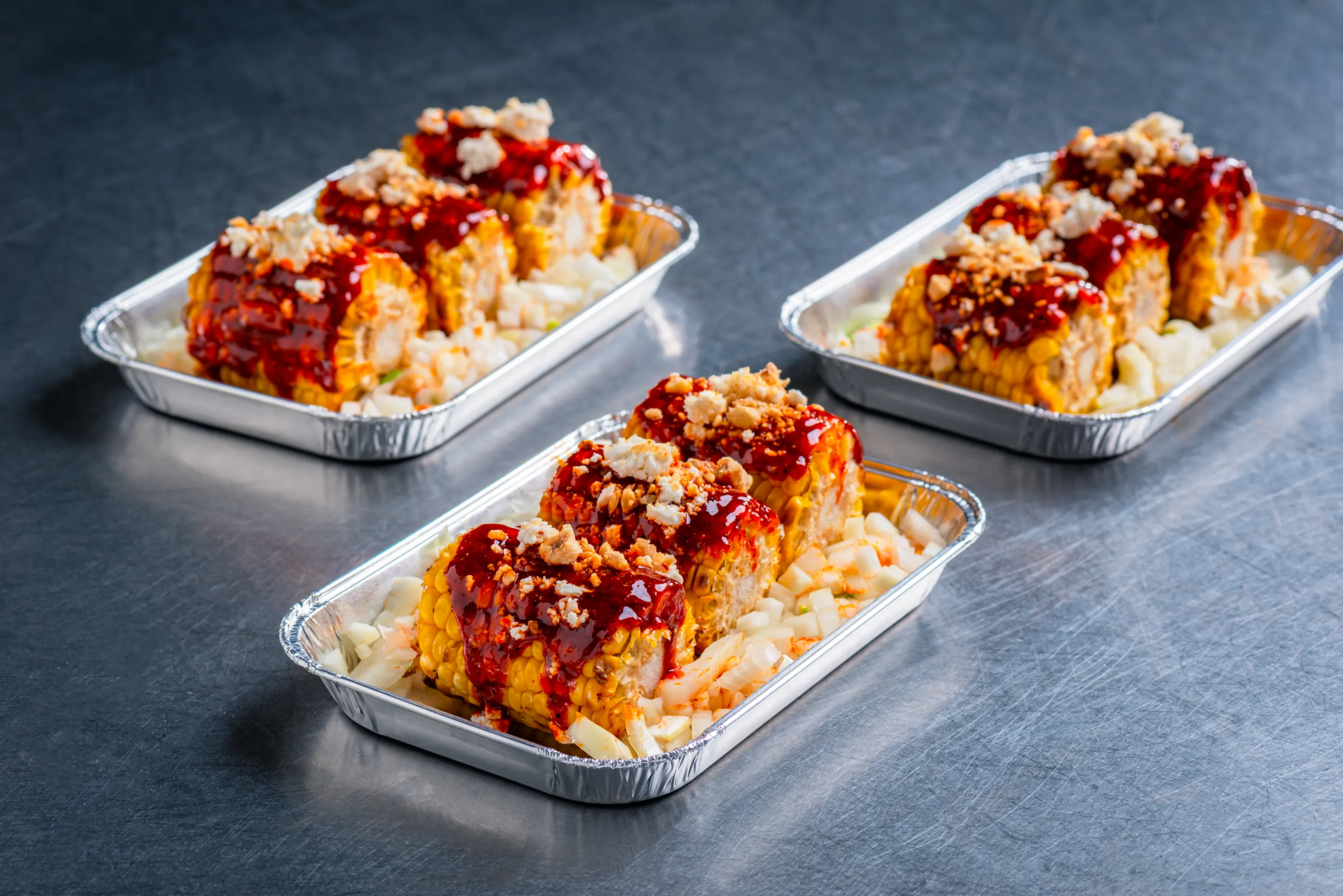 Gemarineerde grill maiskolf: chilli paprika