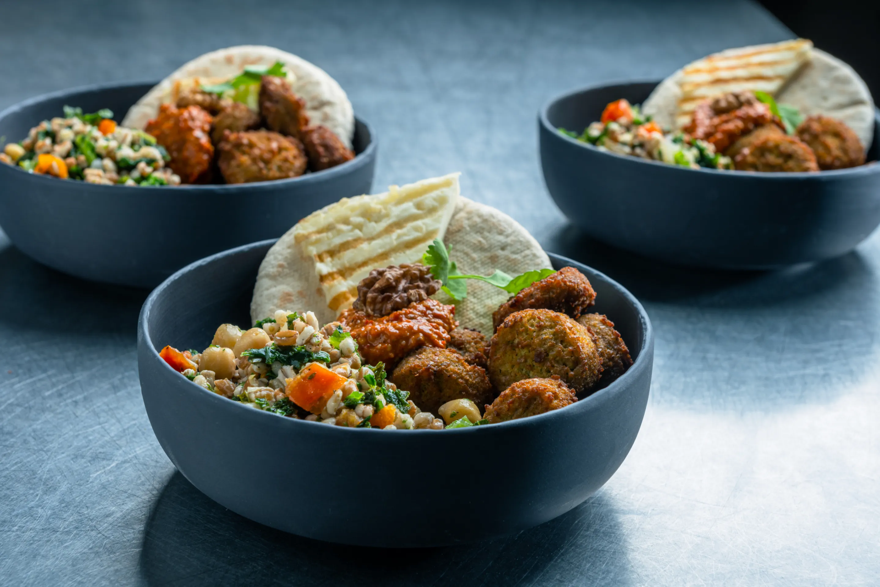 Falafelbowl met gerstmix