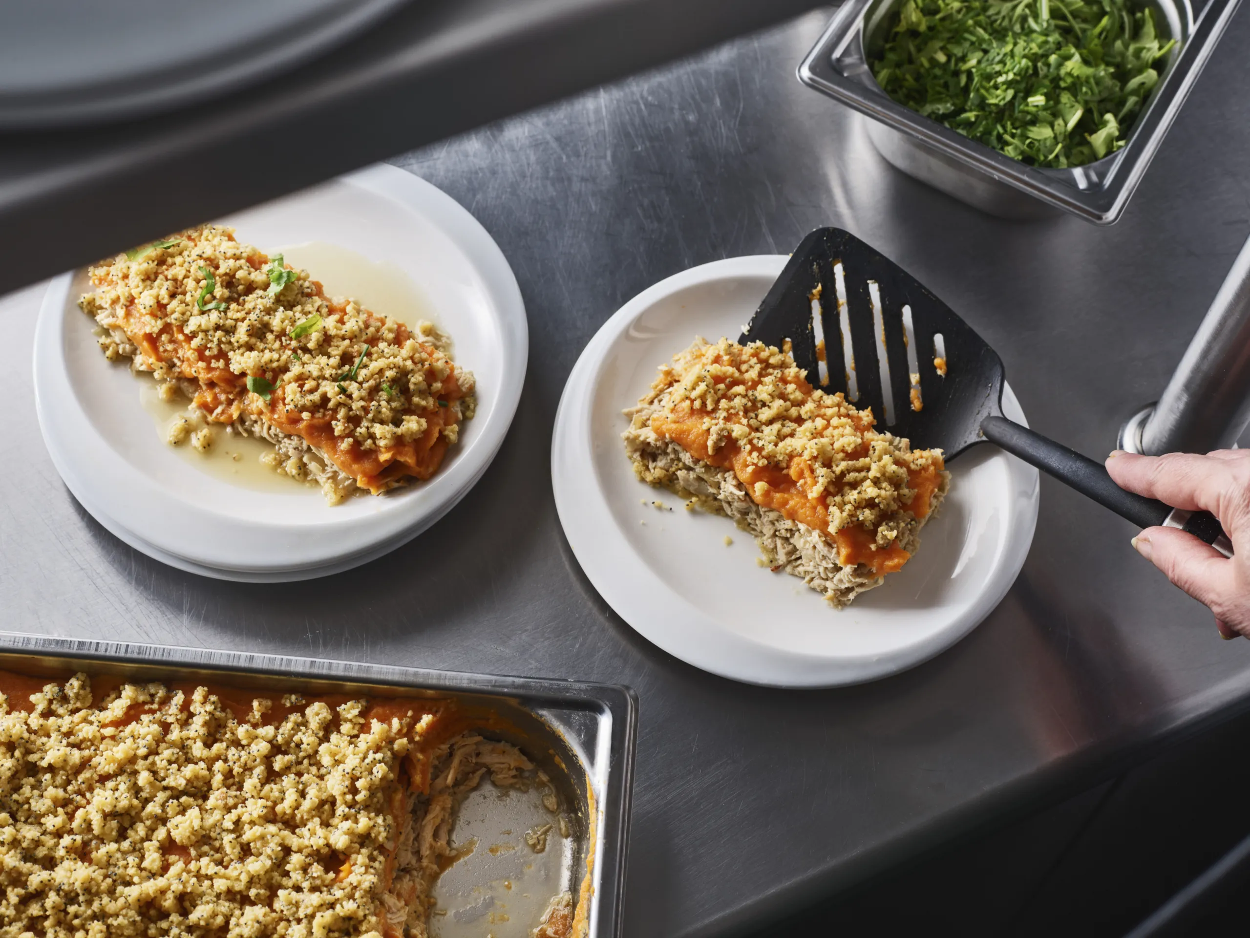 Parmentier de carottes et panais à l’orientale