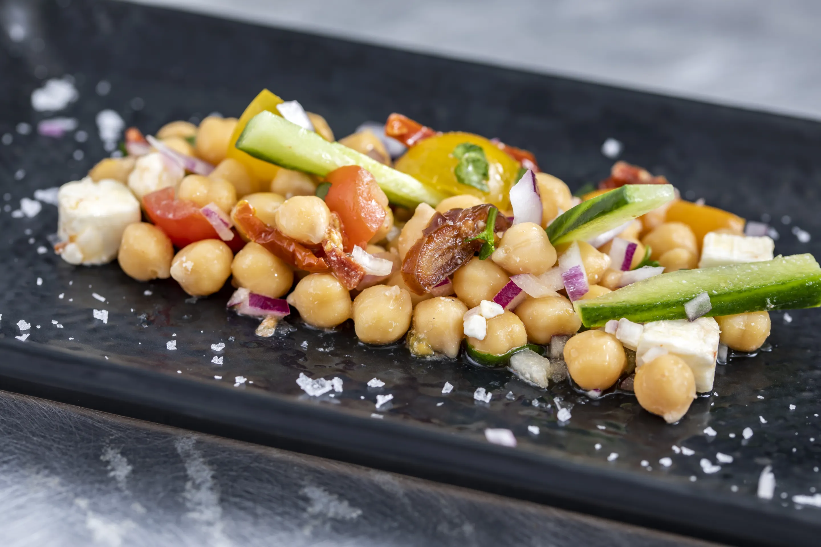 Ensalada de garbanzos Service y queso feta