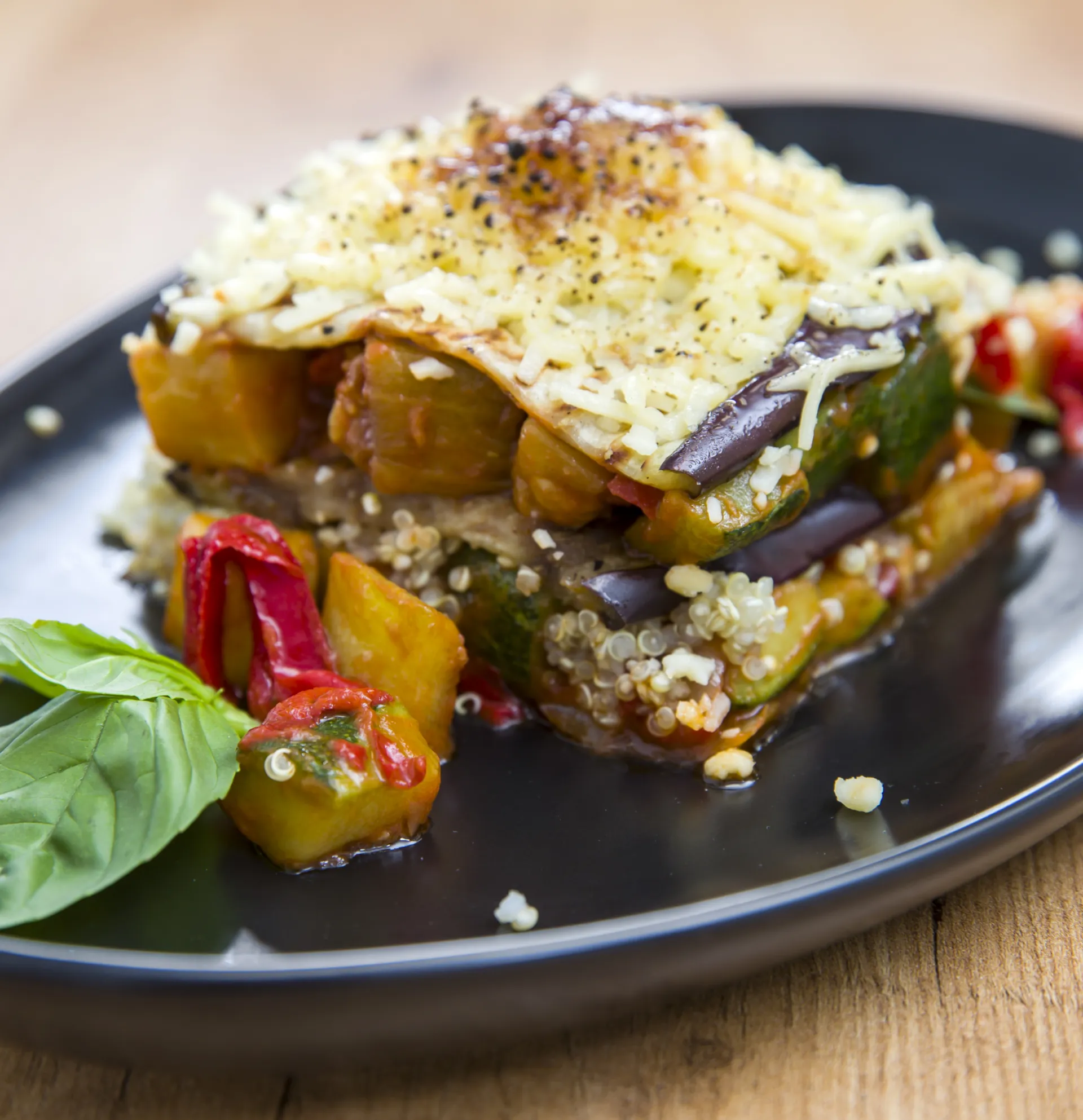 Lasagna de Quinoa sin gluten y vegana