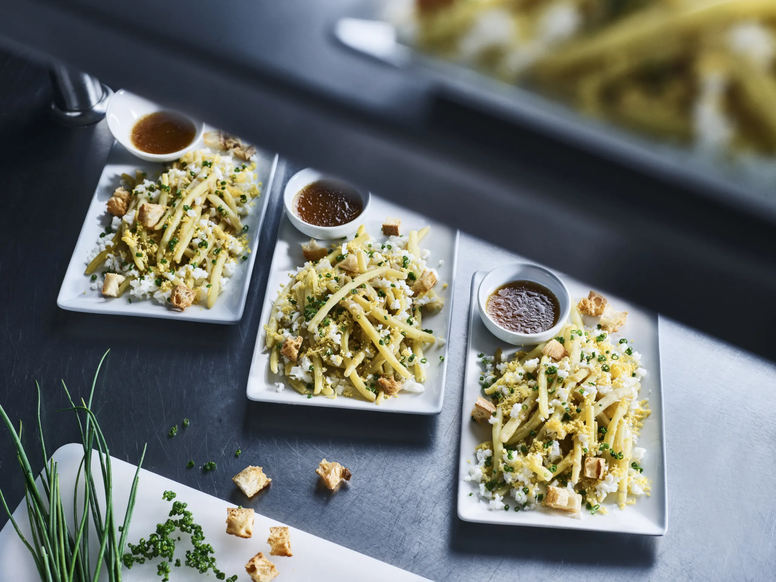 Haricots beurre façon mimosa