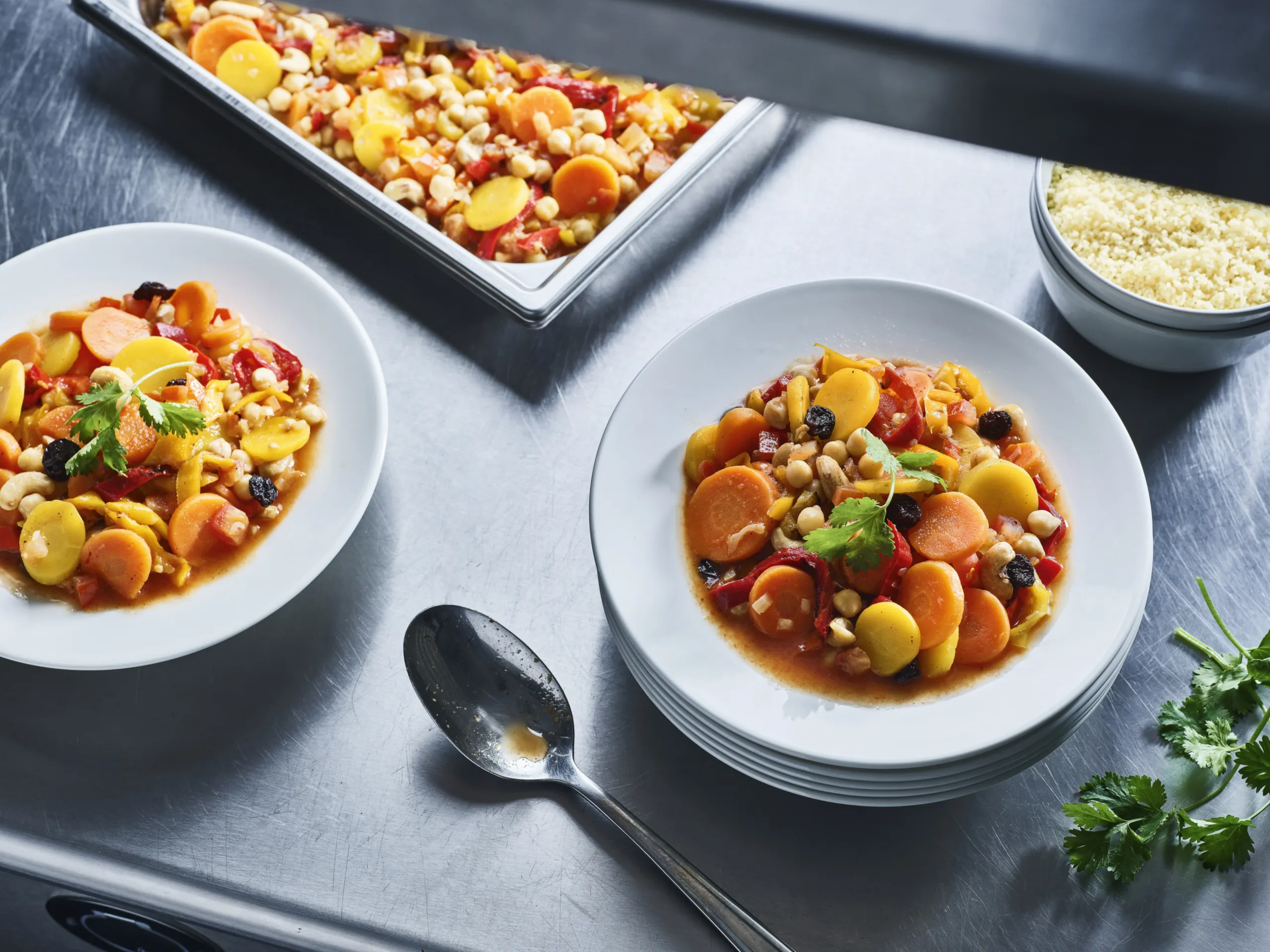 Tajine de carottes et pois chiches