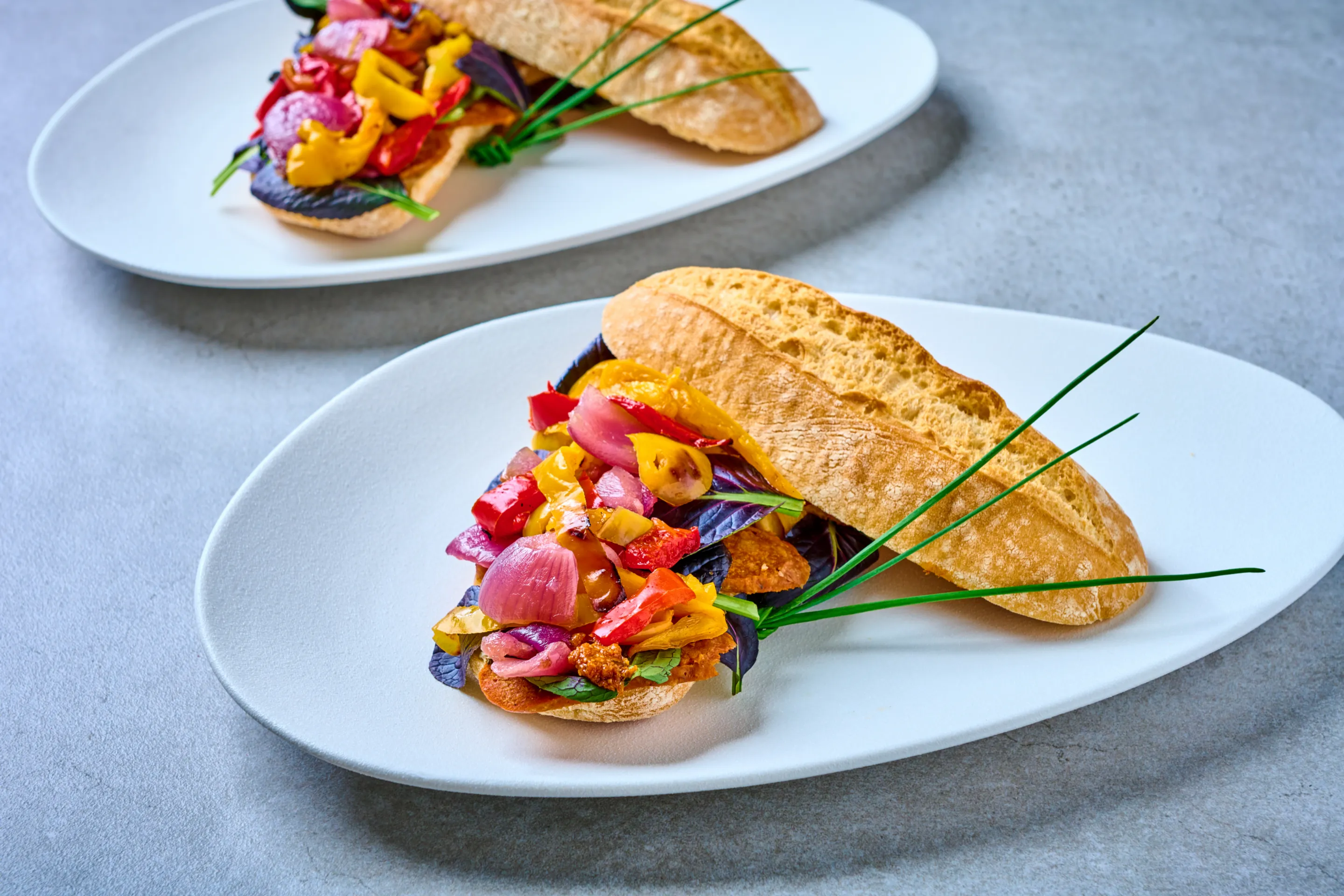 Ciabatta met gegrilde groenten