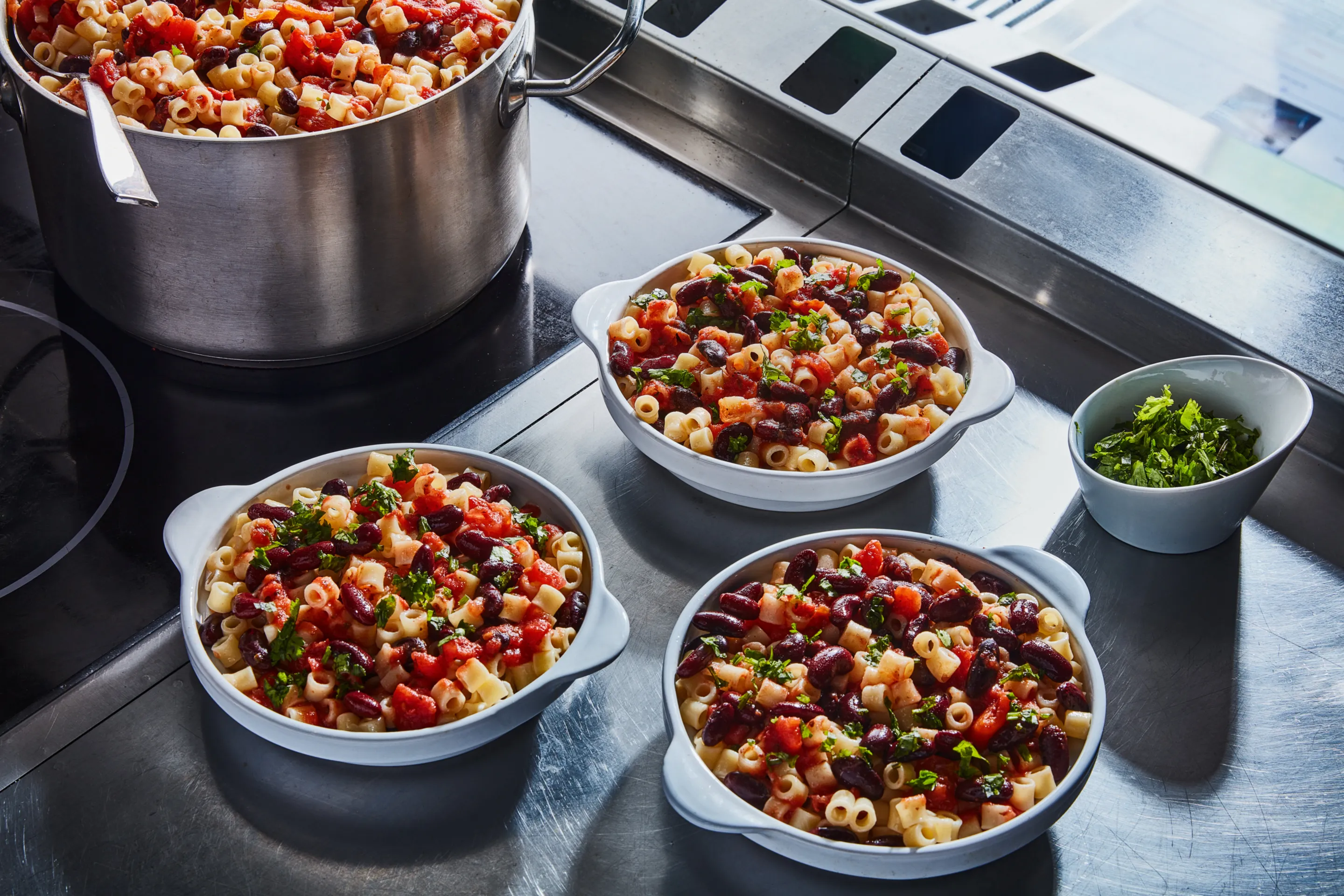 Pasta ditali e faggioli aux haricots rouges