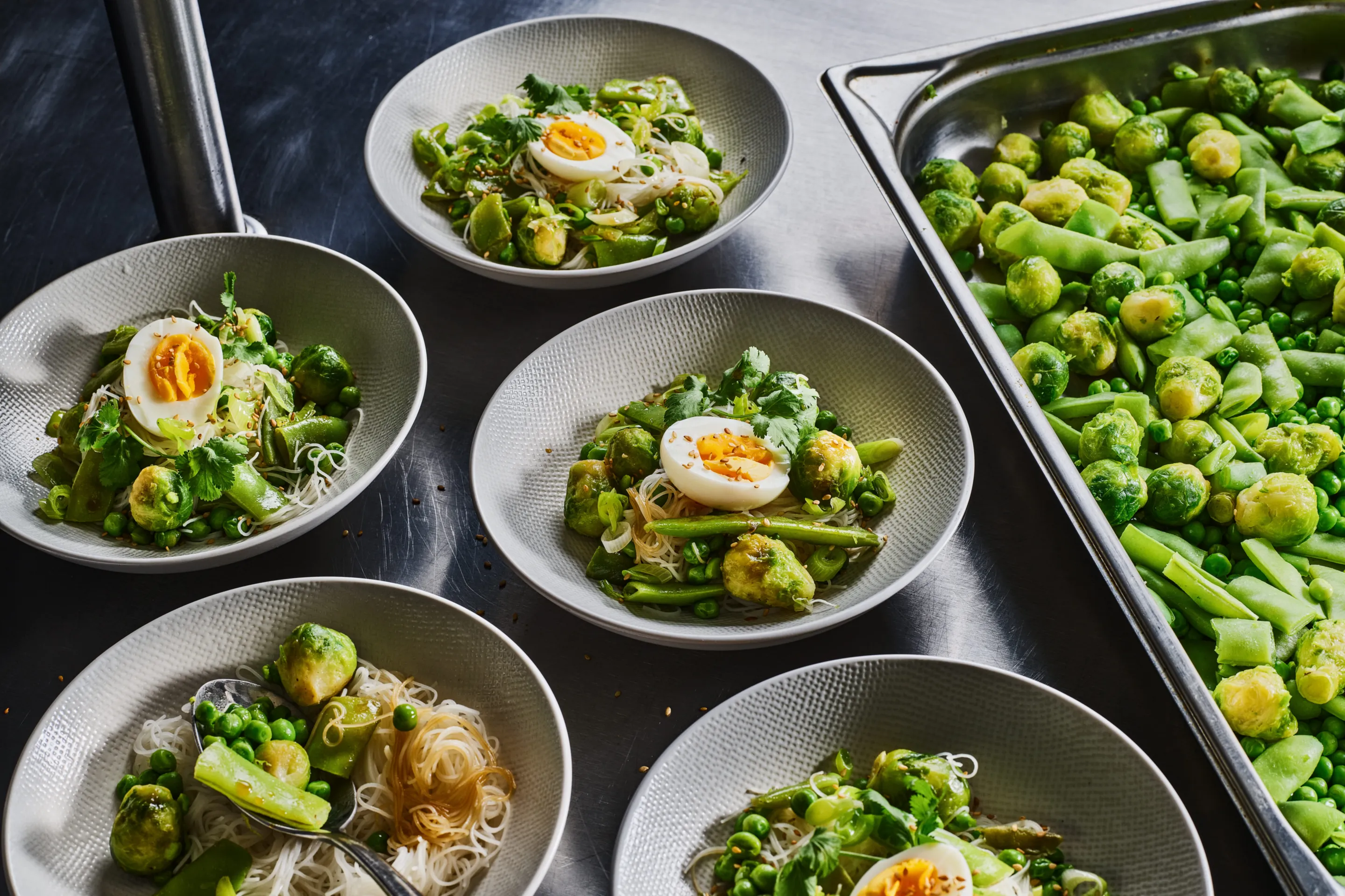 Légumes verts sauce satay