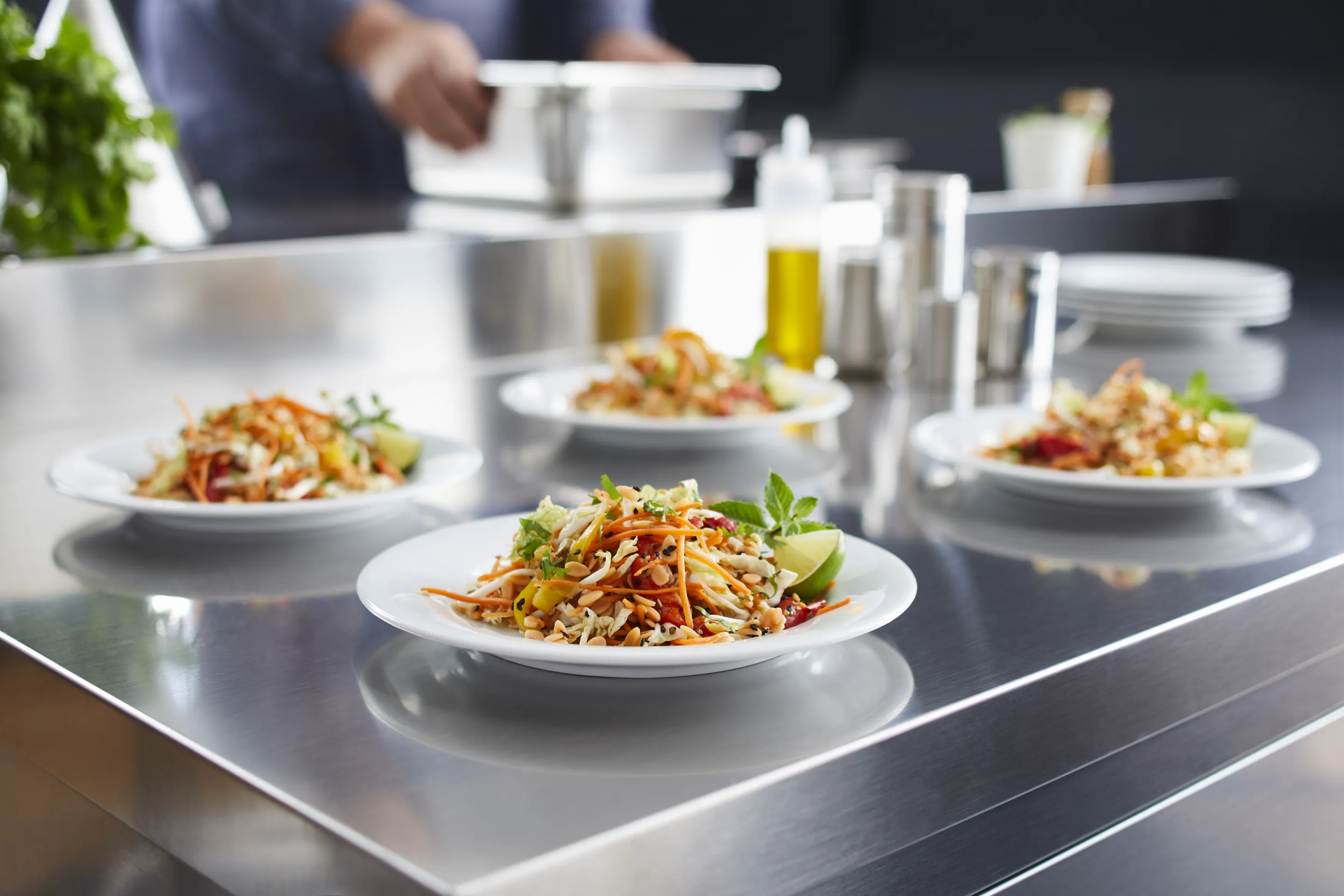 Salade asiatique aux lentilles corail