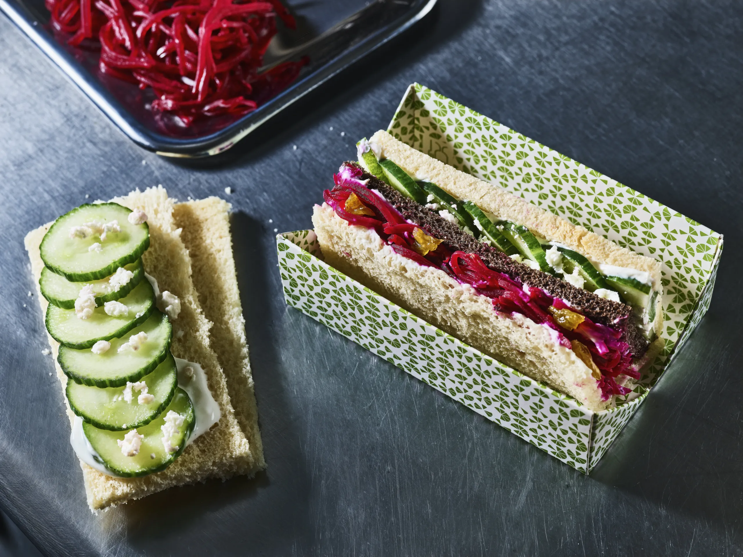 Soft bread aux légumes croquants