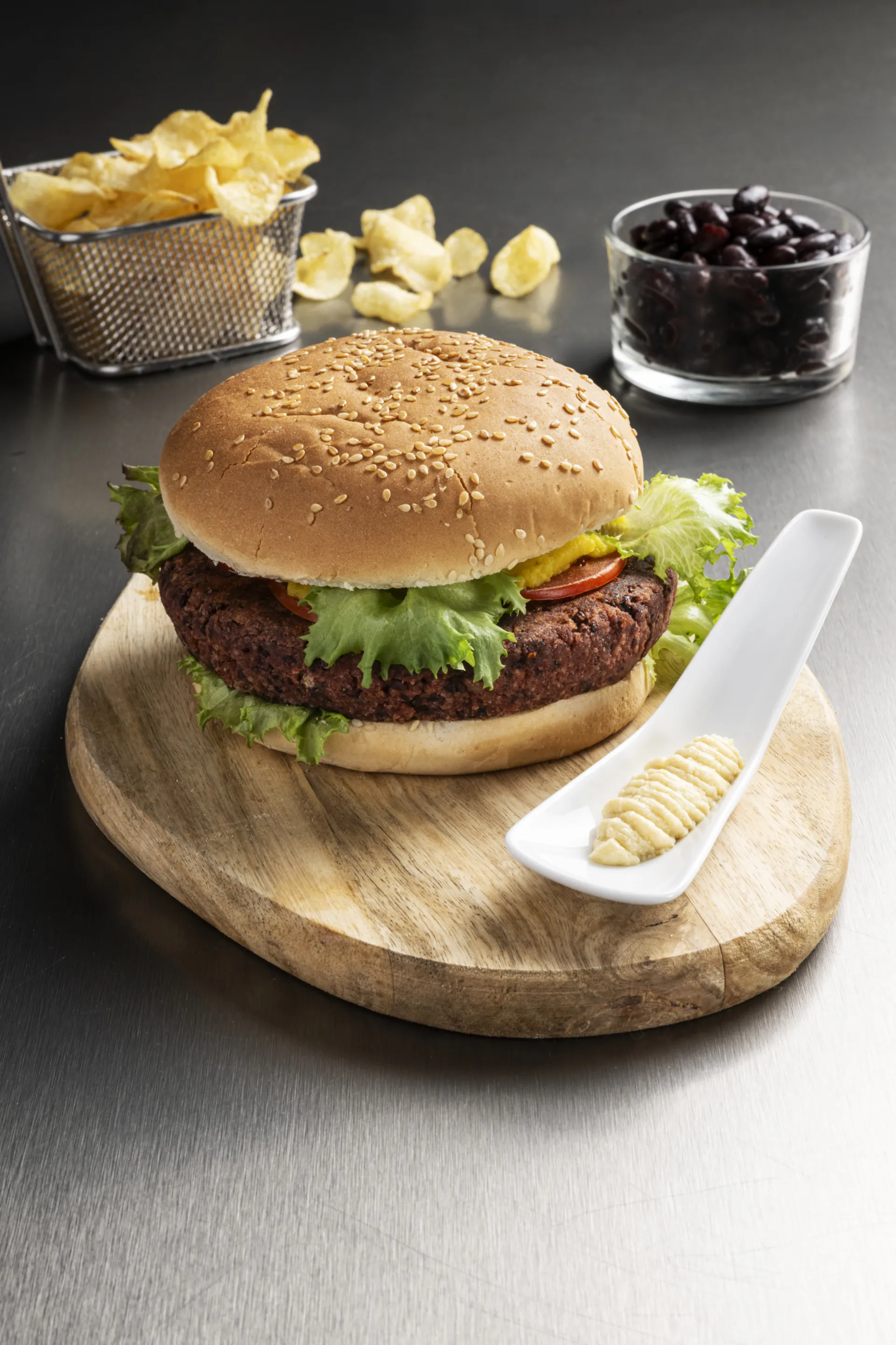 Burger di fagioli rossi e barbabietola