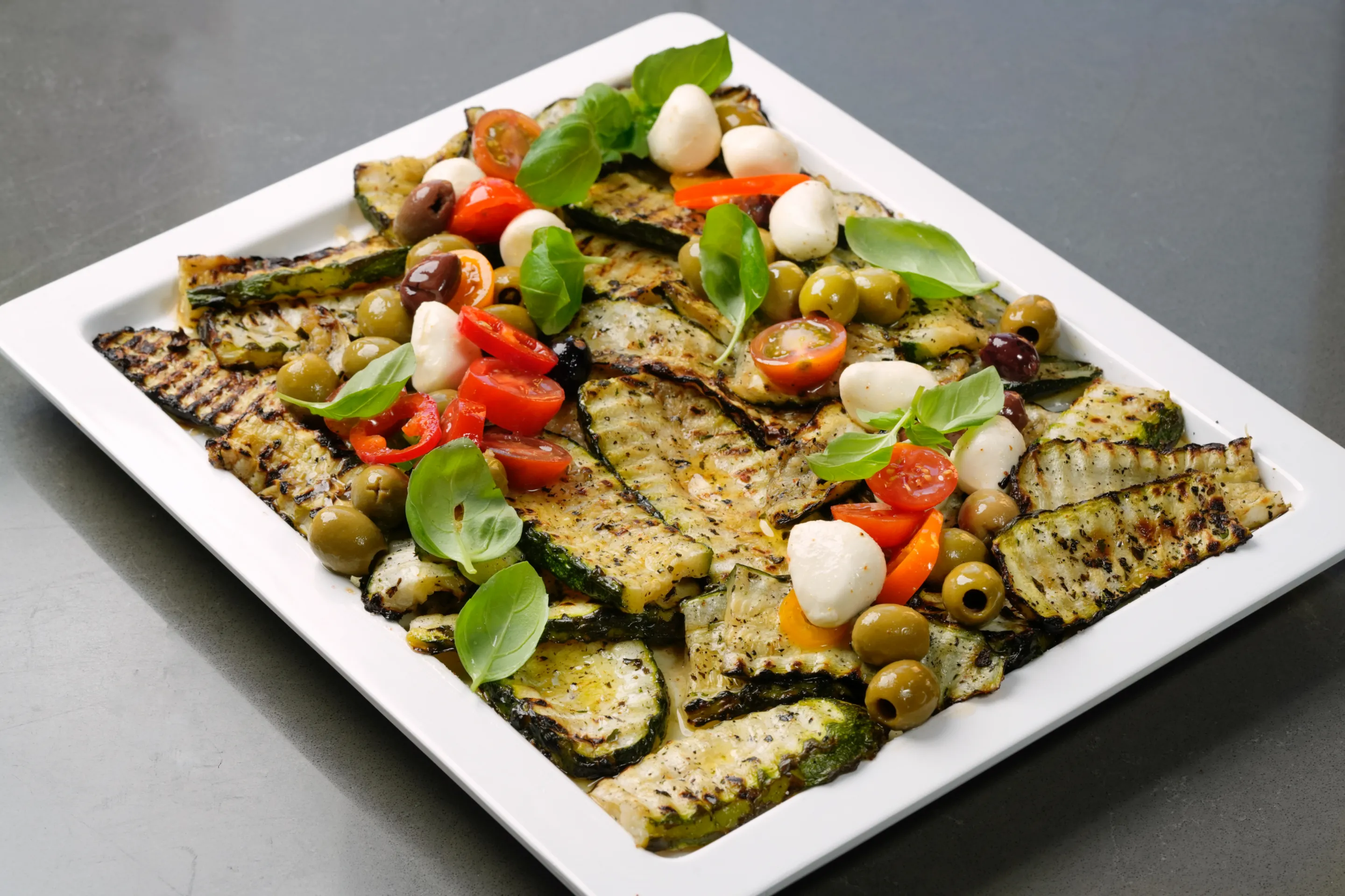 Grillezett padlizsán mozzarellával