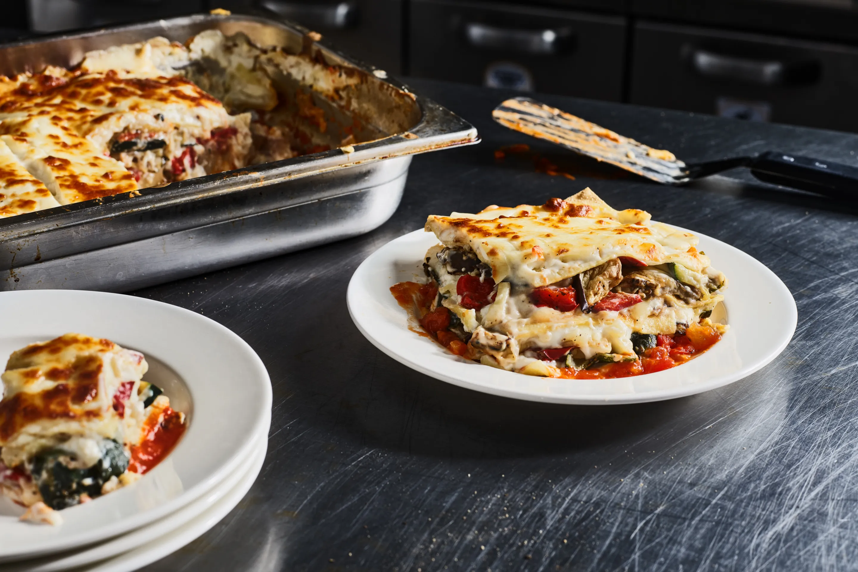 Lasagnes aux légumes grillés Andalucia et mozza filante