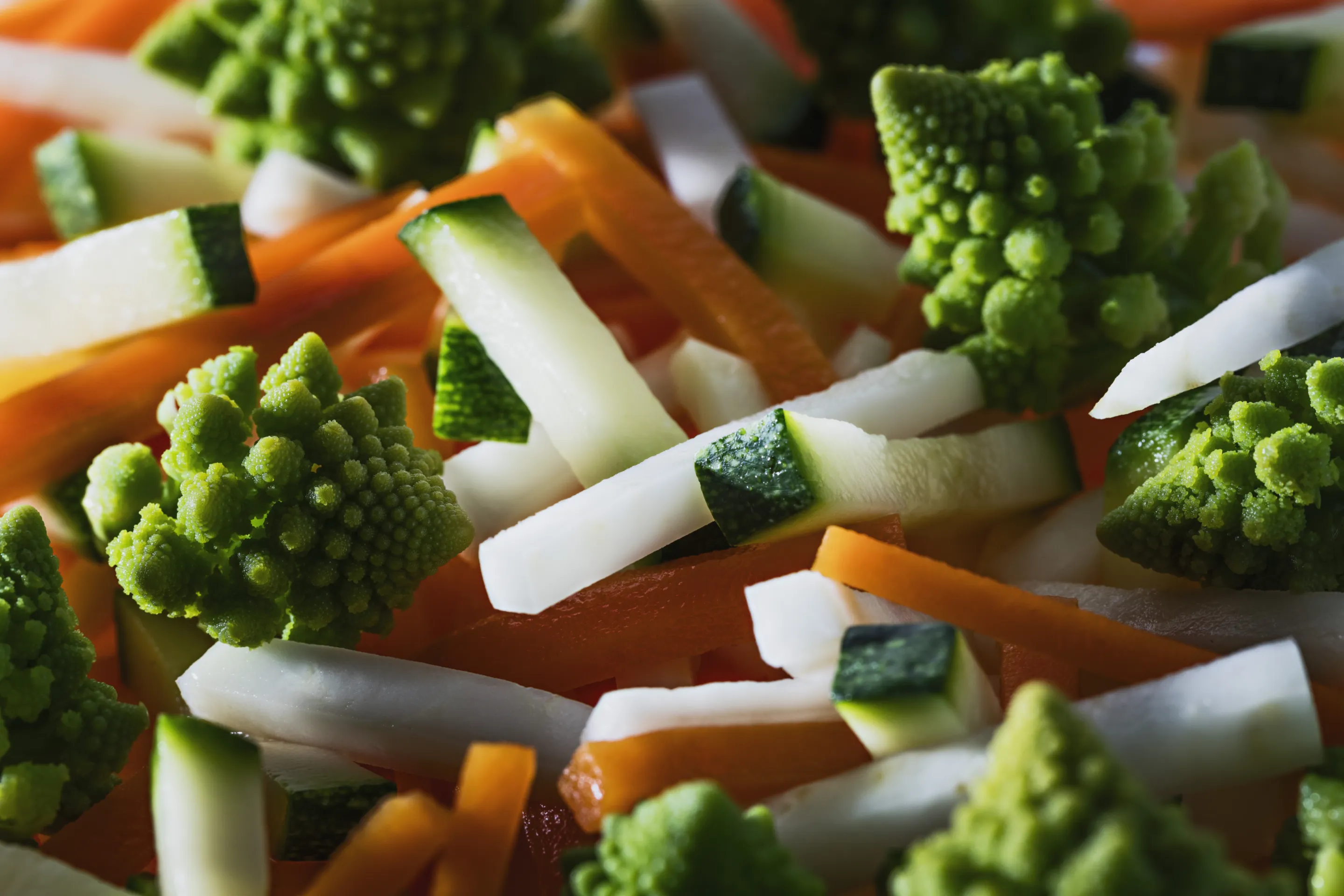 Julienne mit Romanesco