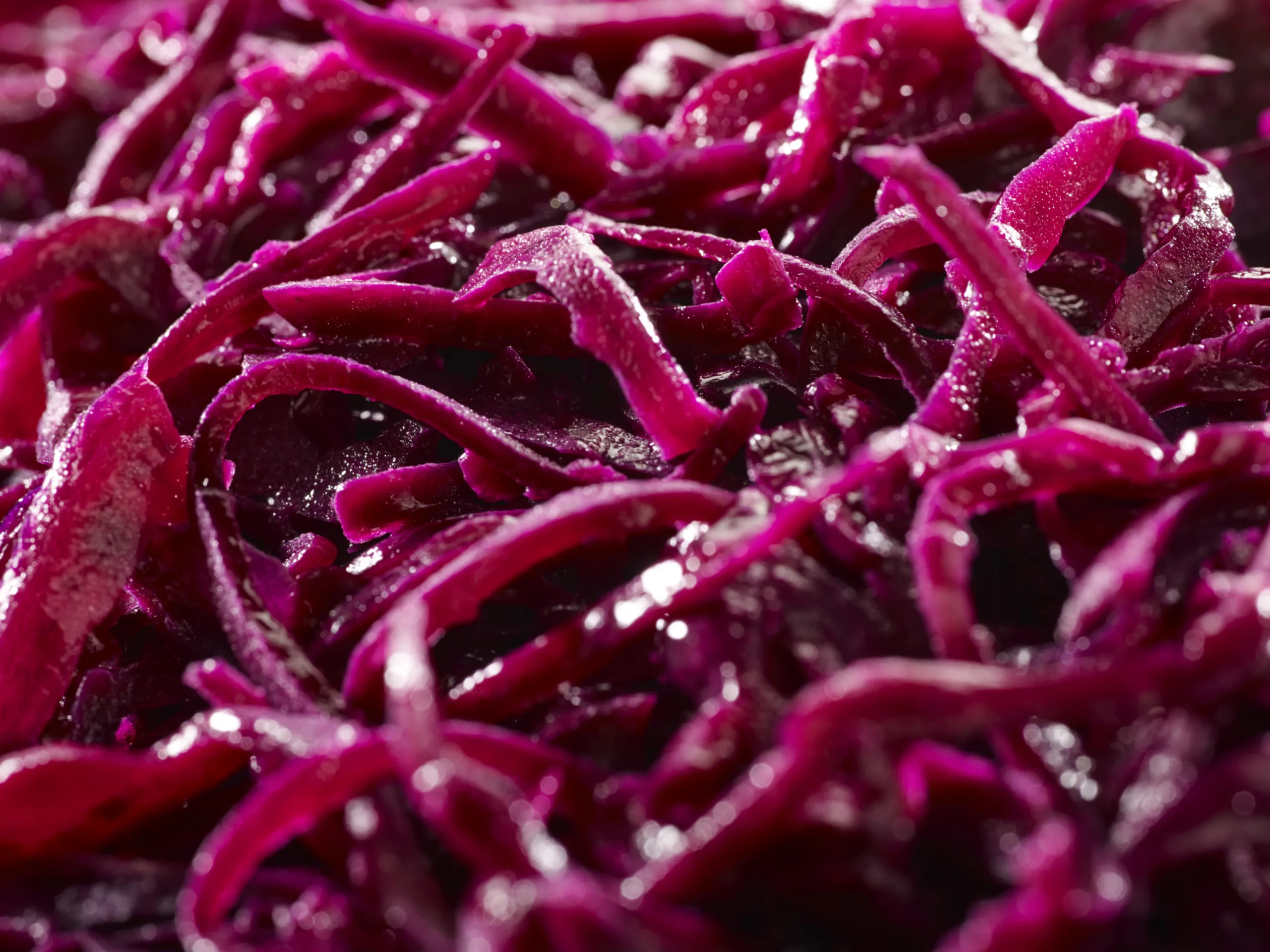 Salade de chou rouge à la moutarde de Dijon