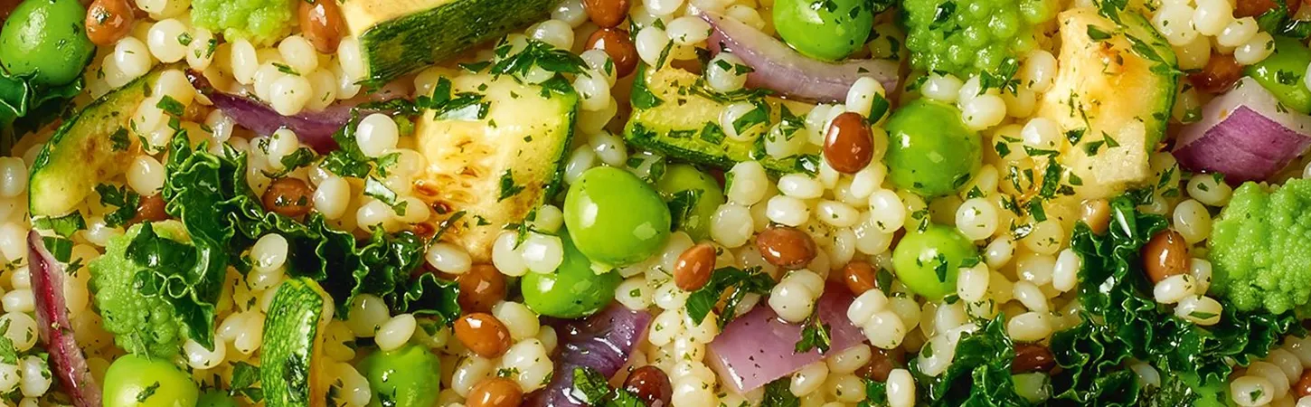 La poêlée Légumes et Céréales, Brocolis, Courgettes, Lentilles et Orge