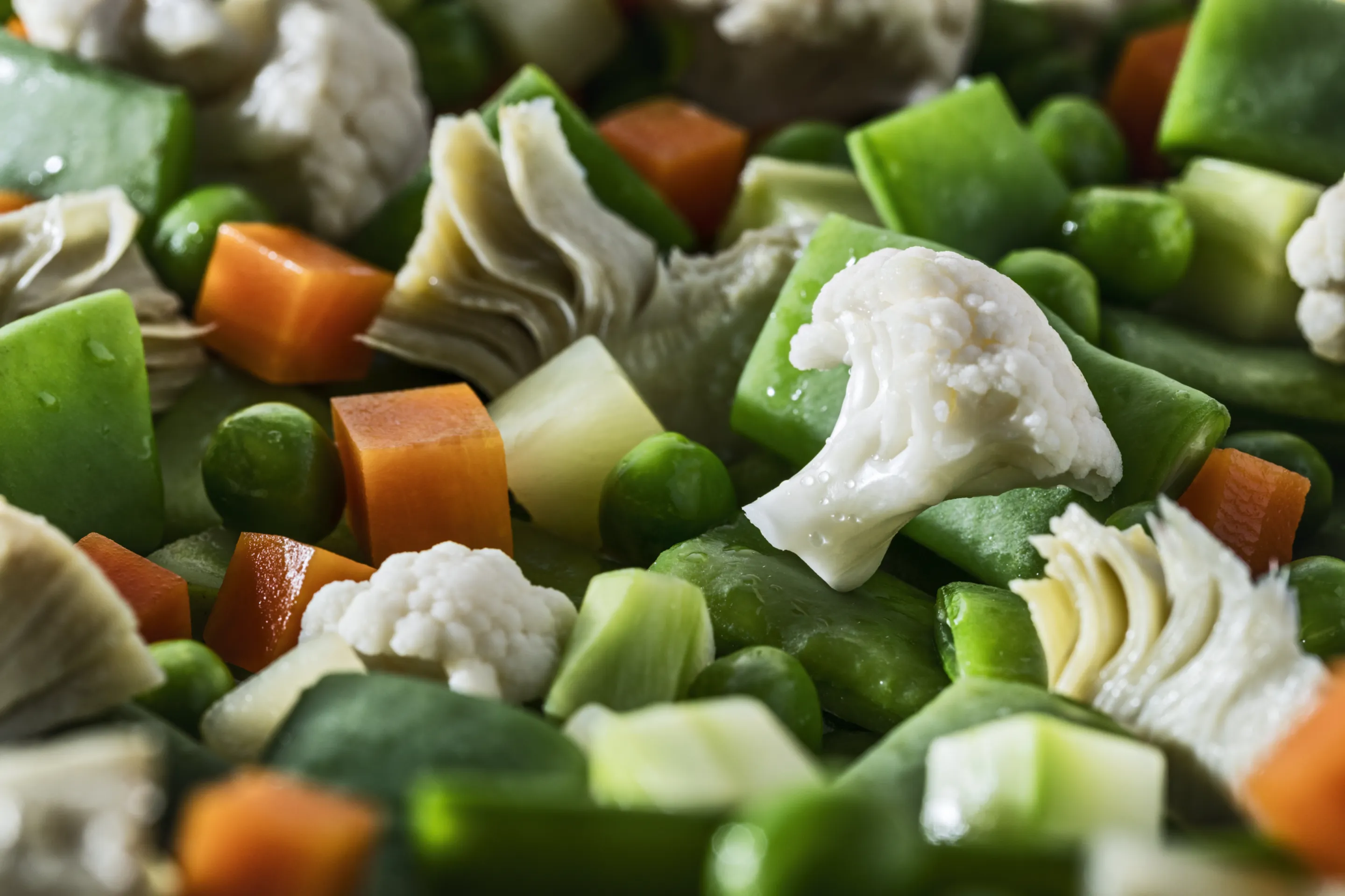 Menestra de verduras con alcachofa
