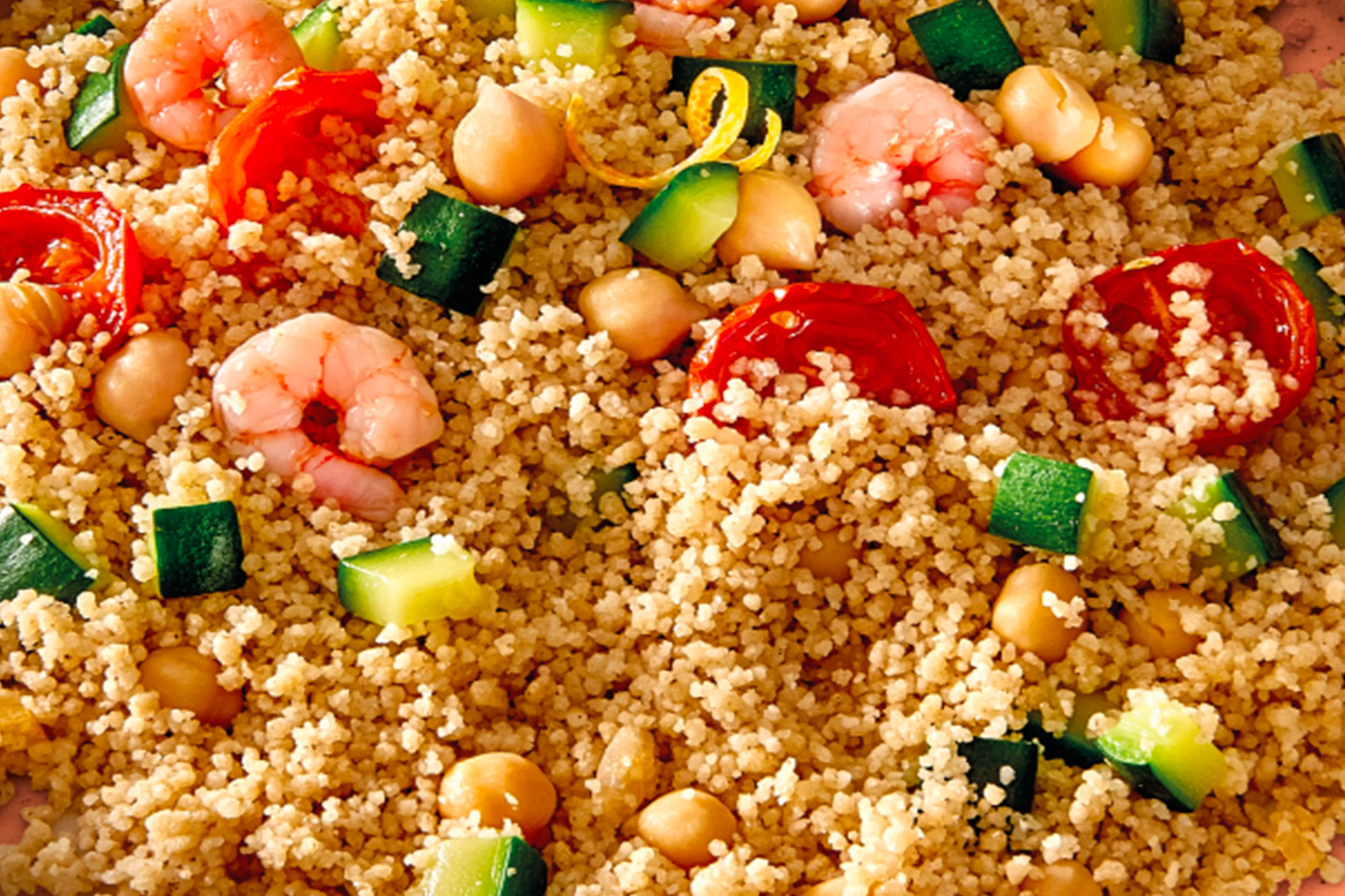 Cous Cous con Gamberetti e Ceci - Cereallegre