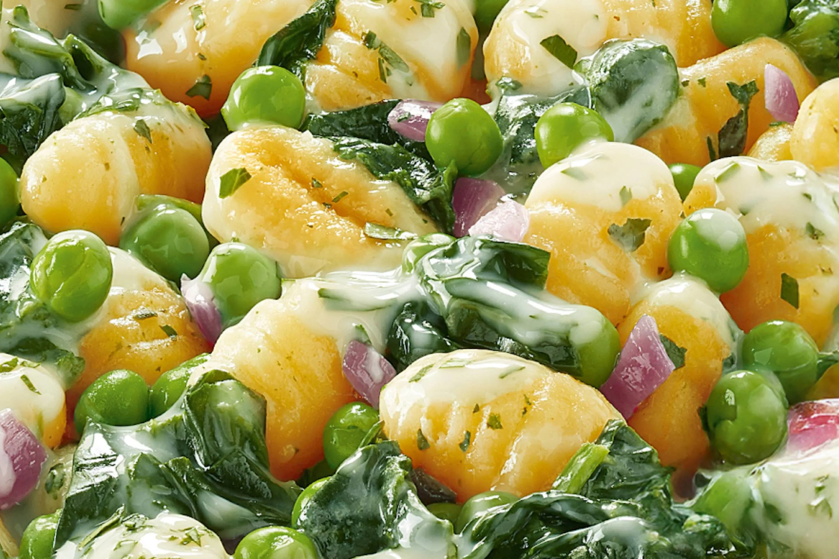 Ready Meal Paste cu legume: Gnocchi cu spanac, mazăre verde și brânză ricotta