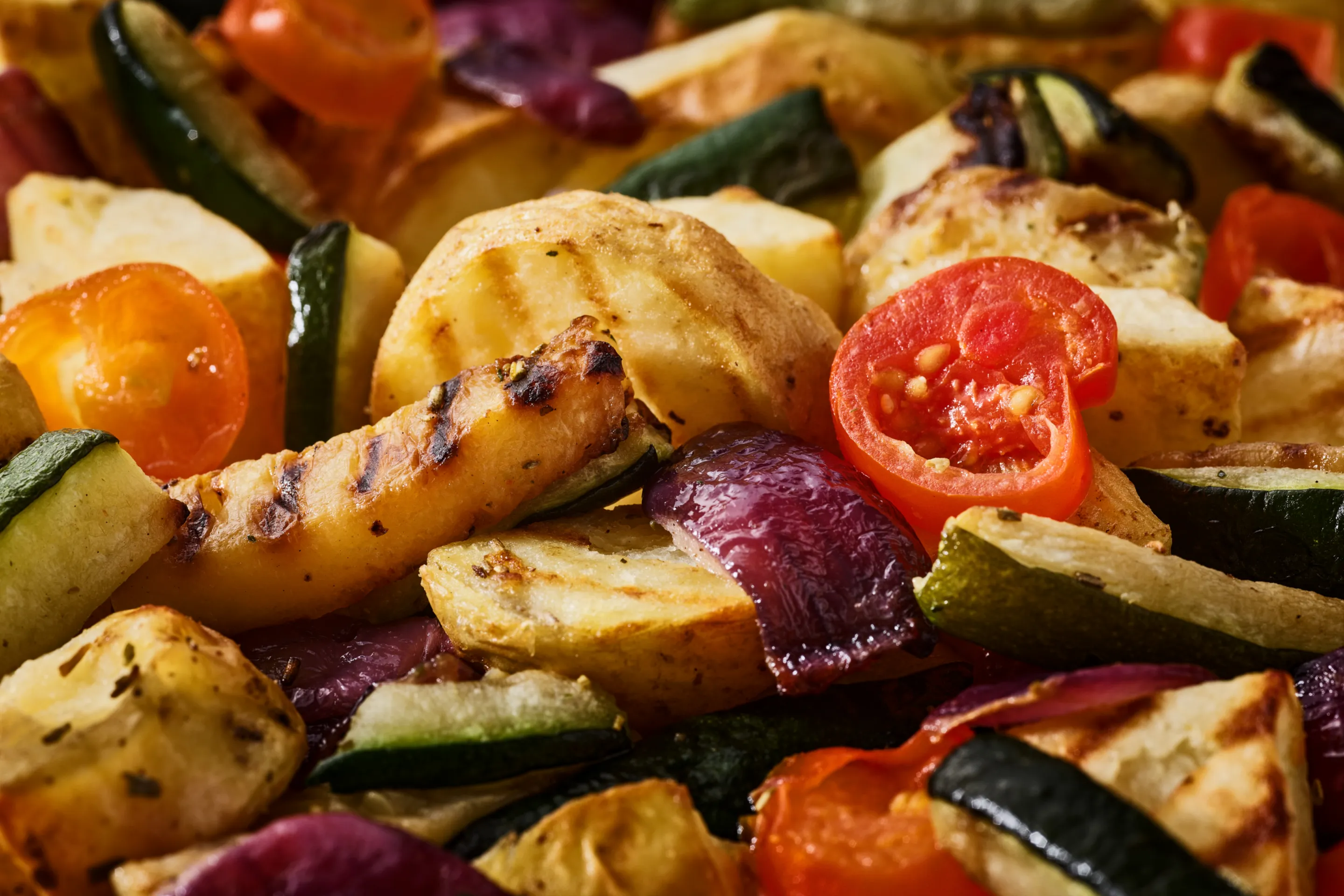 SALTEADO DE LEGUMES ASSADOS COM ALECRIM