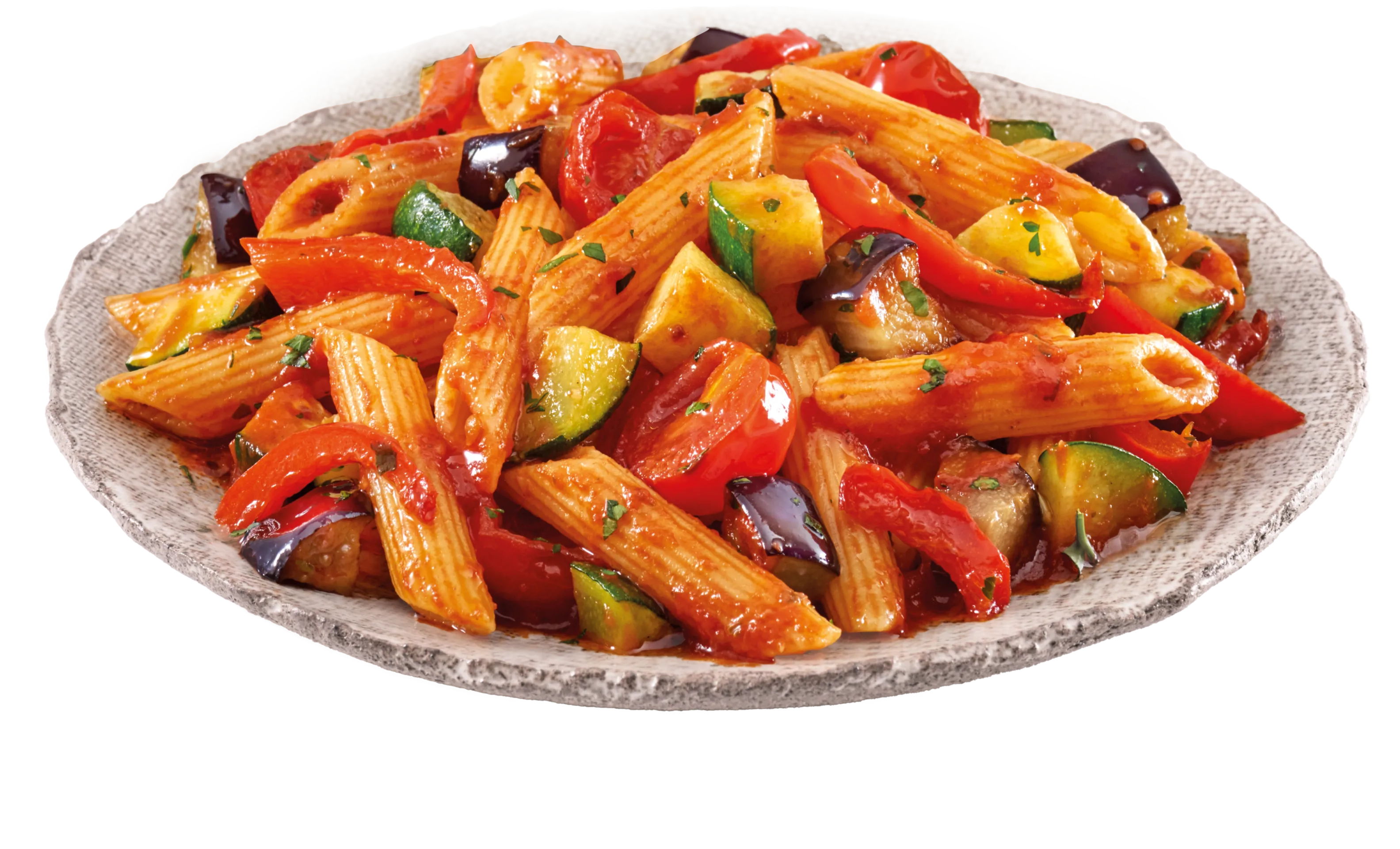 Penne con sugo rustico di verdure
