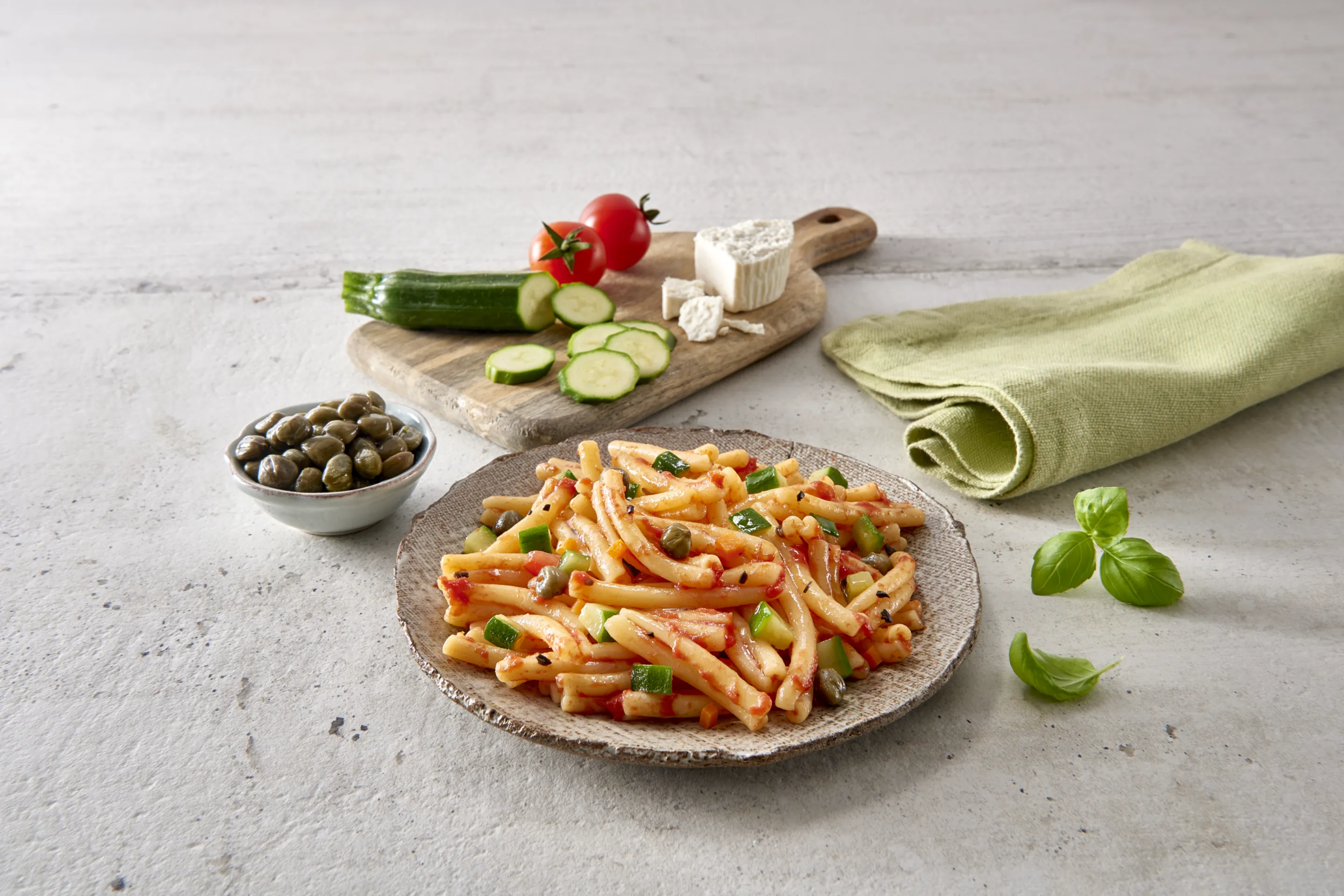 Caserecce Zucchine e Olive - Pastallegre