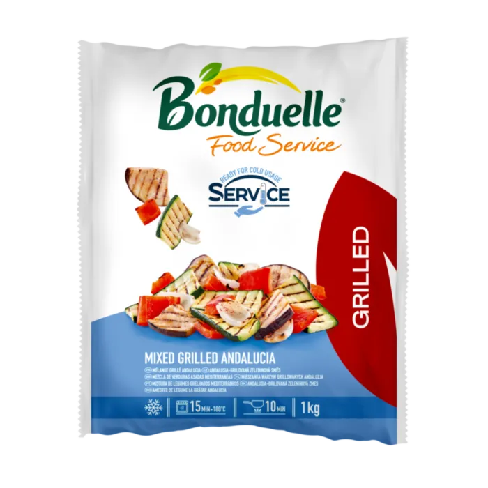 Grillezett Andalúz zöldségkeverék
