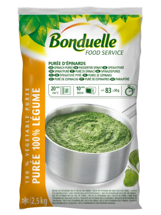 Purée d'épinards 100% légumes COMMERCE EQUITABLE FR