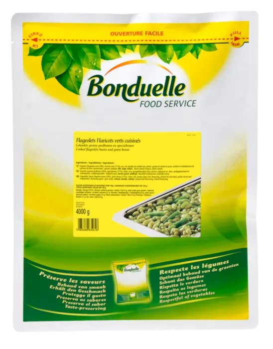 Duo de flageolets et haricots verts cuisinés COMMERCE EQUITABLE FR