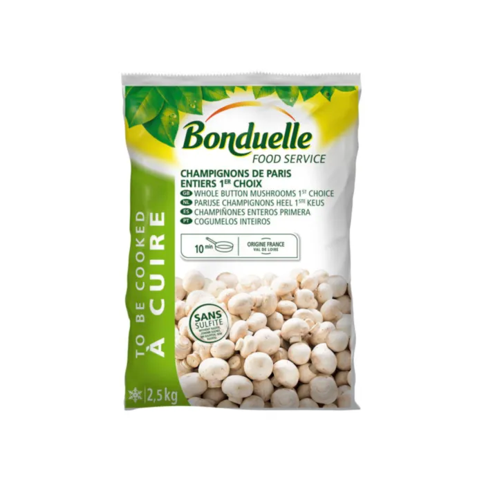 Champignons de Paris entiers 1er Choix origine France